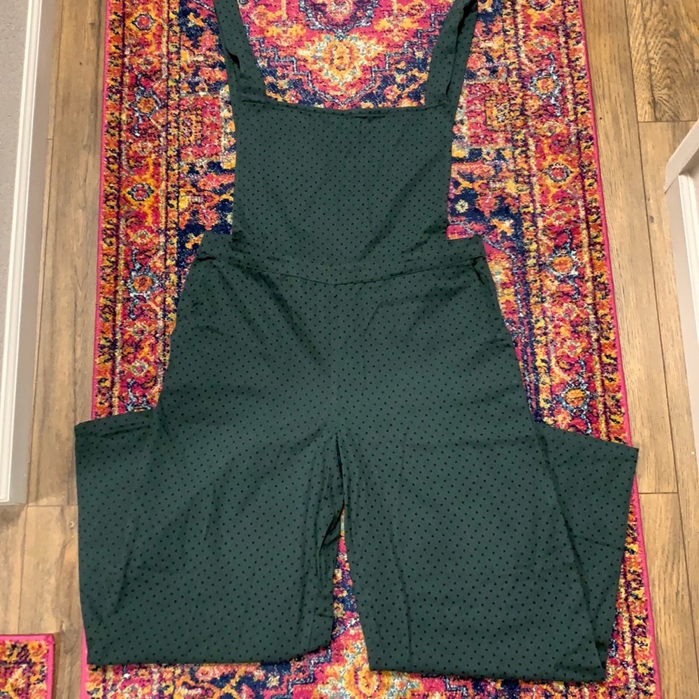ModCloth polka dot overalls